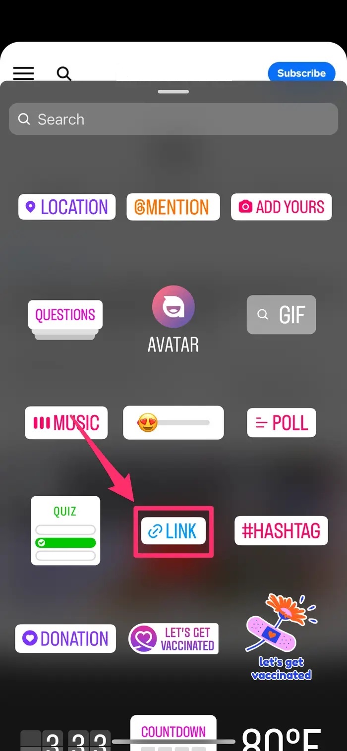 Adding and Customizing Links to an Instagram Story