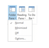 How to expand the Folder Pane in Outlook