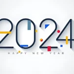 2024 Colorful number happy new year with thin numbers on white background image.jpg
