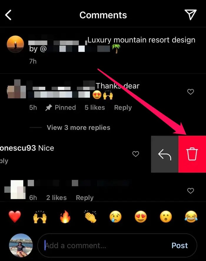 Instagram Comment Update