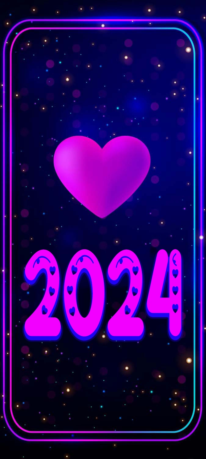 2024 Love New Year Wallpaper iPhone HD – Wallpapers Download