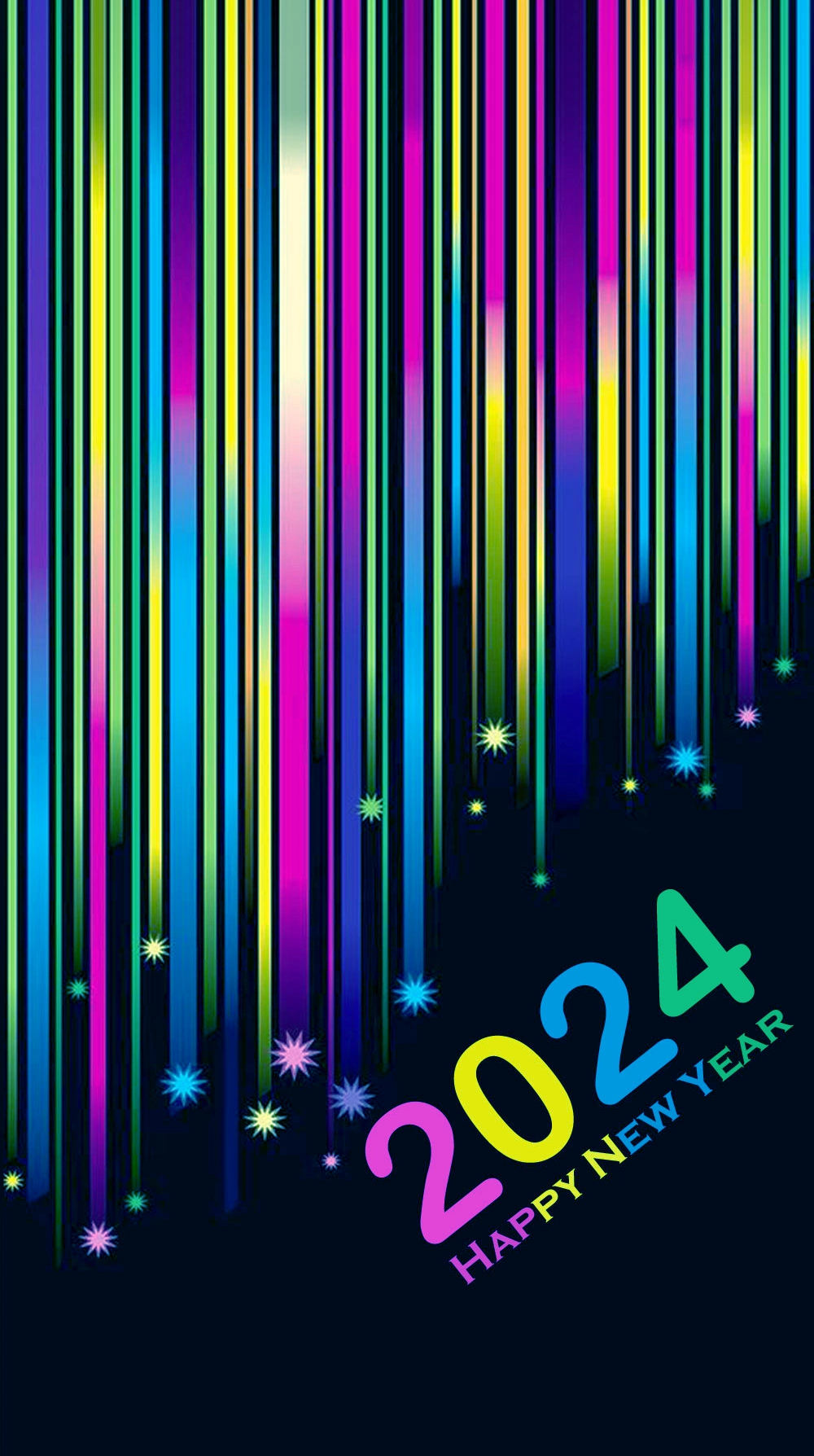 Happy new year background 2024 for iphone 14 plus