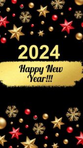 Happy new years iphone wallpapers 2024