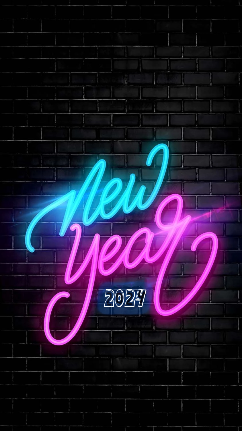 New Year Light 2024 iPhone HD Wallpaper Download