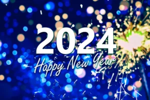 Welcome 2024 with style new years eve party background in high quality