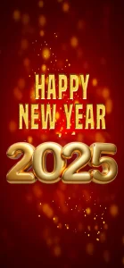 Golden new year wallpaper iphone 2025