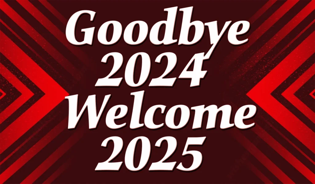 Goodbye 2024 new year image