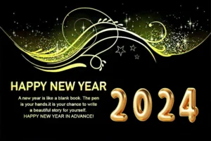 Happy new year 2024 wishes card