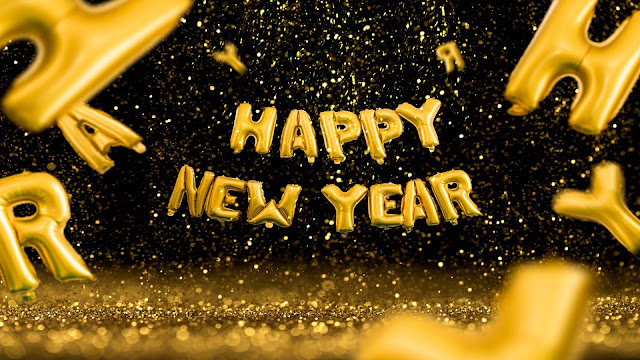 Gold confetti with balloons happy new year wallpaper

 + Wallpapers Download