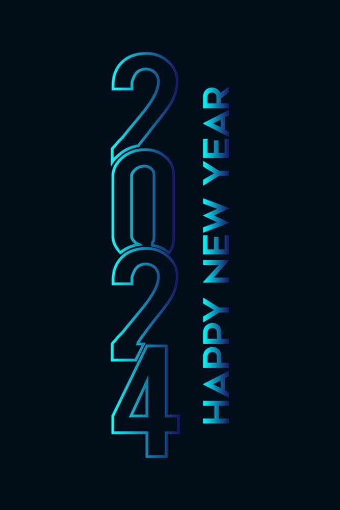 New years iphone background 2024