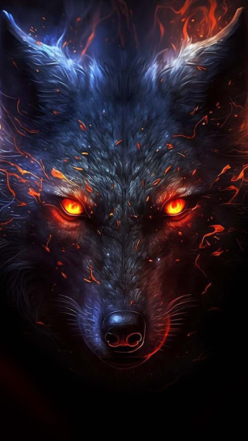 Fire Wolf Live Wallpaper - free download