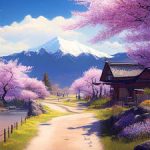 Cherry blossom tree village iphone wallpaper hd 768x1365.jpg
