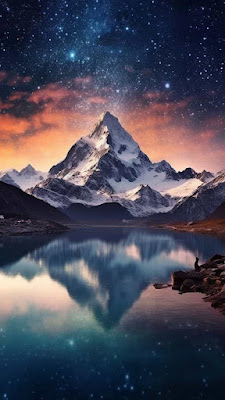 Alpine Mountains Starry Sky Mobile Wallpaper

 – Wallpapers Download