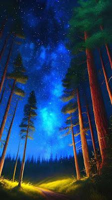 Night Forest Starry Sky iPhone Wallpaper

 – Wallpapers Download