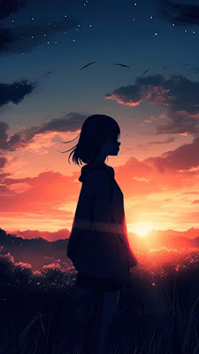 Lonely Girl Starring Shooting Star Wallpaper, HD Anime 4K Wallpapers,  Images and Background - Wallpapers Den