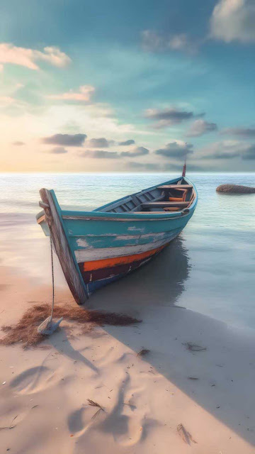 Beach Boat iPhone Wallpaper – Wallpapers Download