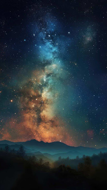 Milky Way Galaxy From Earth iPhone Wallpaper HD – Wallpapers Download
