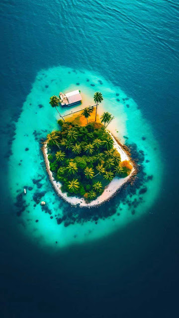 Mini Island House iPhone Wallpaper – Wallpapers Download