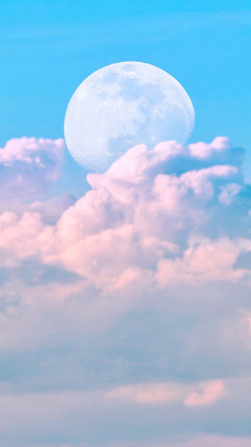 Cloud, Full Moon, Sky, iPhone Wallpaper – Wallpapers Download