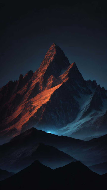 Night Mountains iPhone Wallpaper 4K – Wallpapers Download