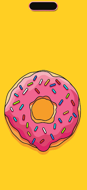 iPhone 15 Dynamic Island Donut Wallpaper – Wallpapers Download