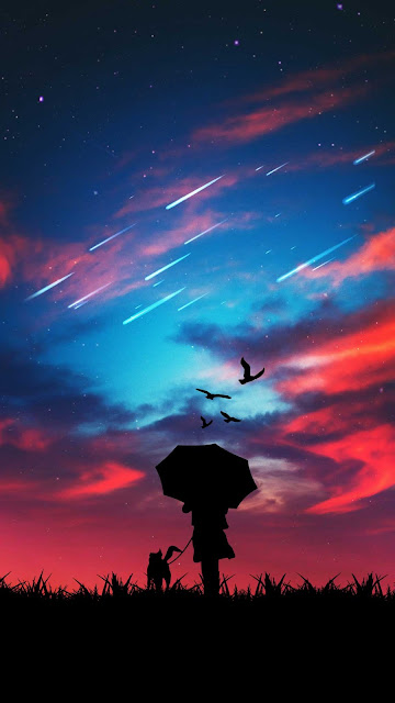 Beautiful Night Sky Art Mobile Wallpaper – Wallpapers Download