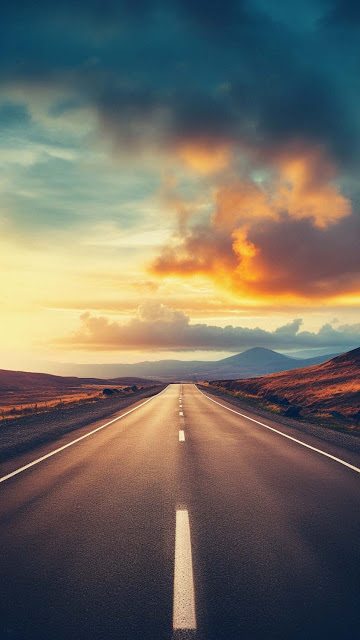 Cloudy Road iPhone Wallpaper – Wallpapers Download