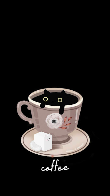Coffee Cat iPhone Wallpaper – Wallpapers Download