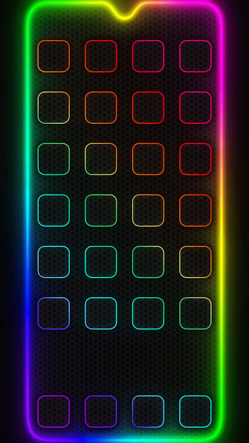 Neon App Dock Icons Wallpaper – Wallpapers Download