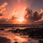 Sunset cloud sea atmosphere nature wallpaper.jpg