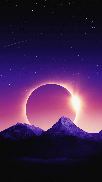 Eclipse Mountain iPhone Wallpaper – Wallpapers Download