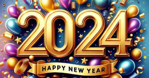 Ai generated happy new year 2024 wishes image