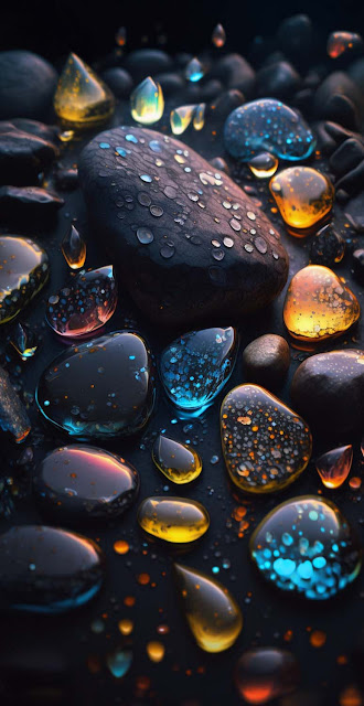 Free Download Crystal Pebbles iPhone Wallpaper