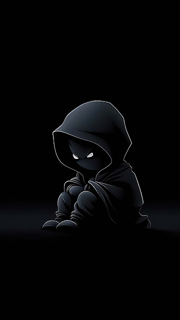 Free Download Dark Soul Boy Minimal Hoodie Mobile Wallpaper