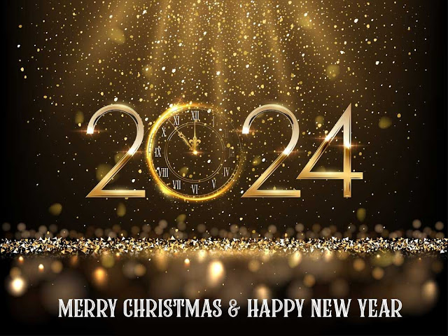 Free Download Happy New Year Clock hd Wallpaper 2024 hd