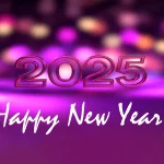 Happy new year 2025 purple image 1920x1080 wallpaper