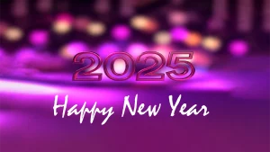 Happy new year 2025 purple image 1920x1080 wallpaper