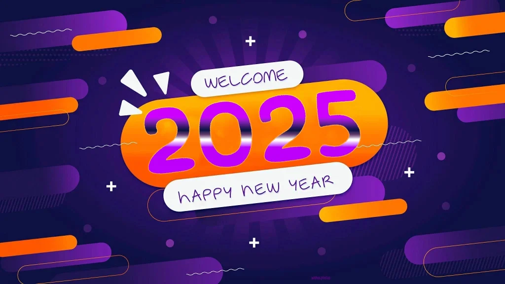 Welcome 2025 happy new year wallpaper