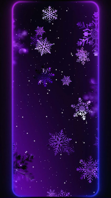 Free Download Snowflakes Purple Background Wallpaper