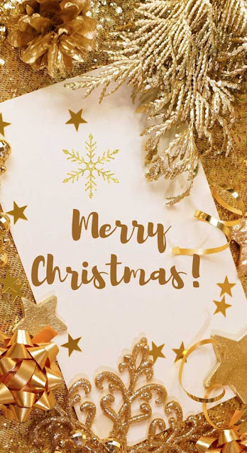 Free Download Whatsapp Christmas Gold Card Free Image