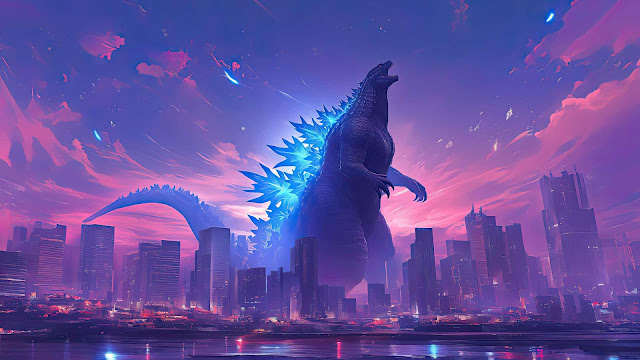 Free Download Desktop Wallpaper: Godzilla, City, Artwork, HD