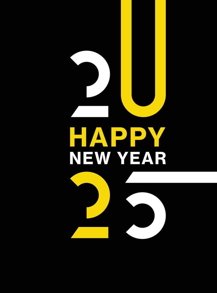 2025 happy new year design free vector (1)