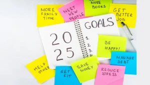 2025 goals new year resolution concept photos