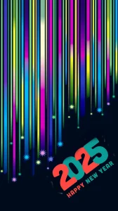 Happy new year background 2025 for iphone 16 pro max