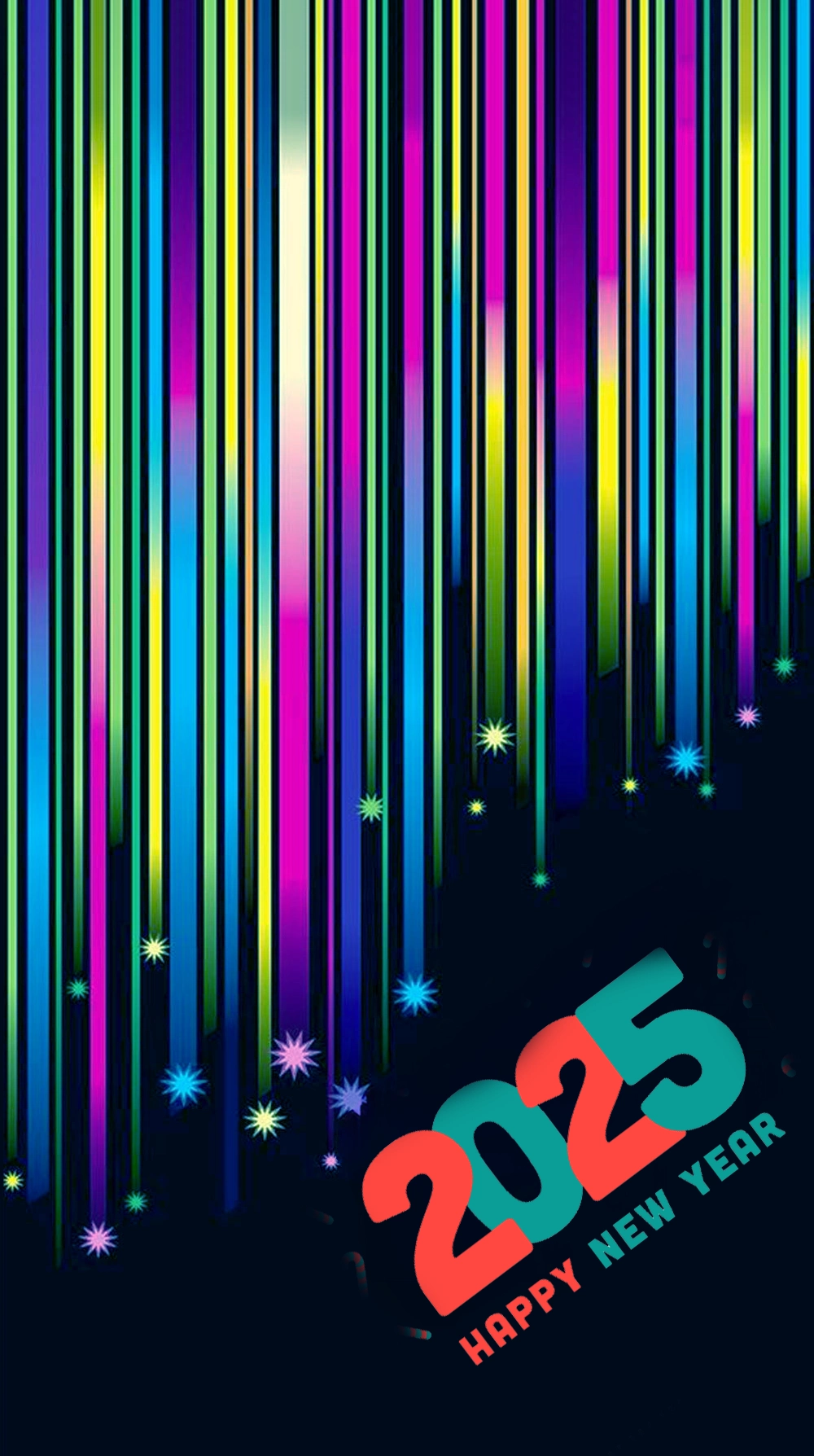 Happy new year background 2025 for iphone 16 pro max