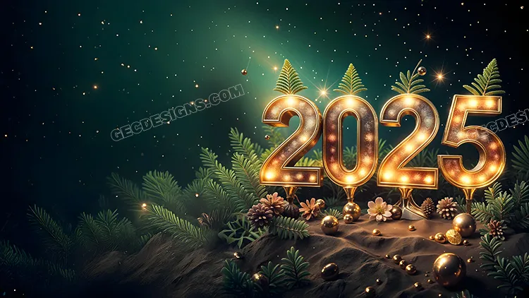 Gold Mobile Wallpaper 2025 Happy New Year HD – Wallpapers Download