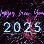 Happy new year 2025 gif miami fireworks