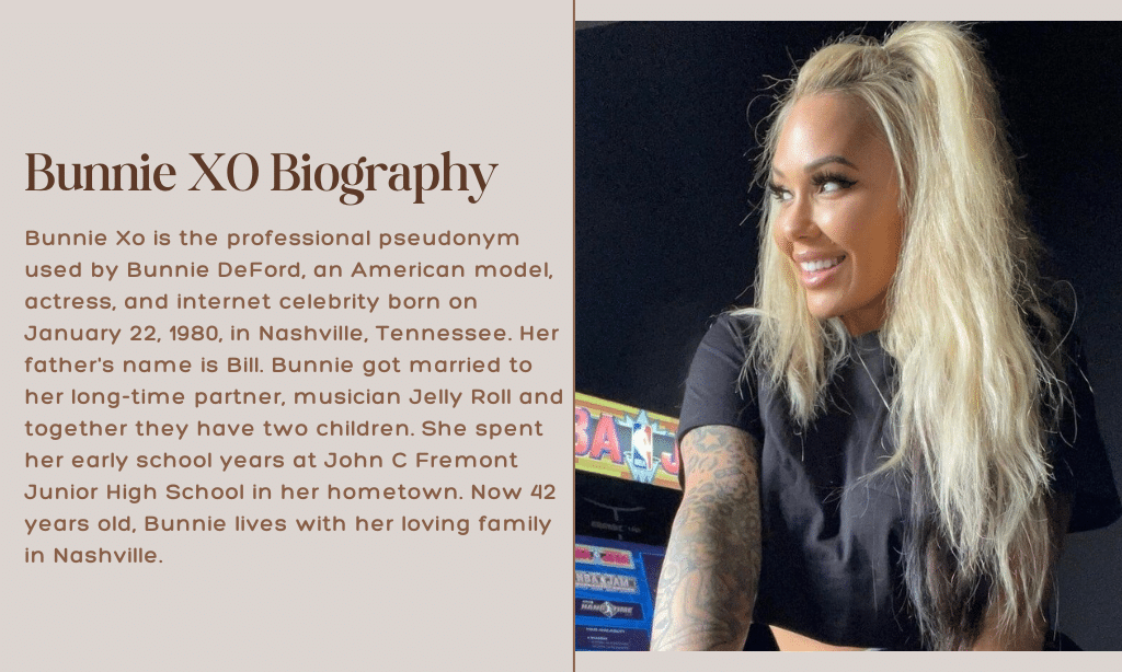 Jelly Roll Wife Bunnie Xo and Her Inspiring Life Story Bunnie Xo Biography: Age, Career, Family, and Recent Projects Explained